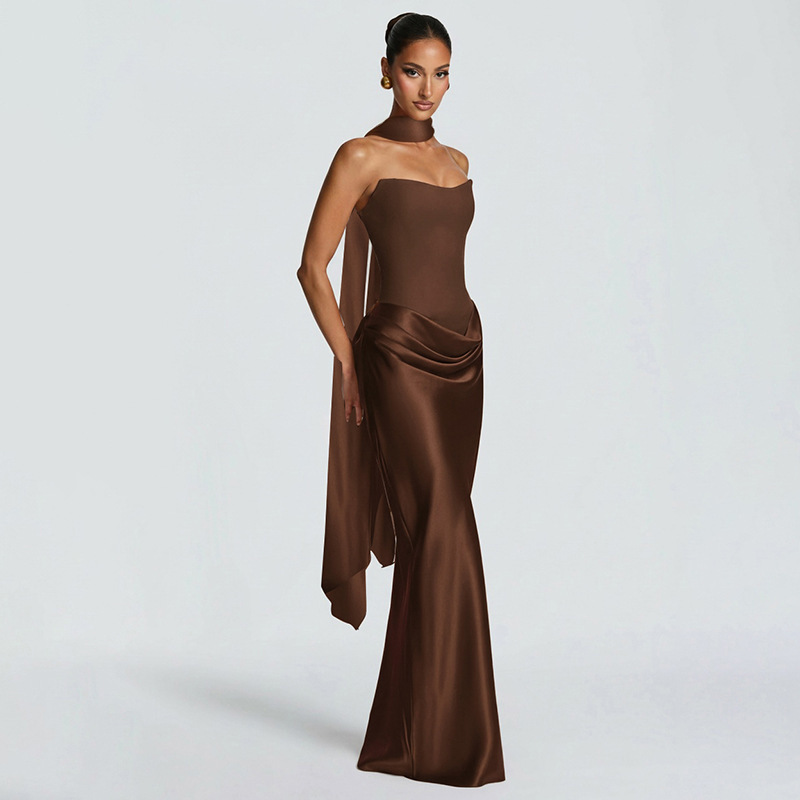 Elegant Sleeveless Patchwork Backless Bodycon Dress