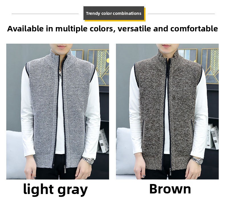 Men's knitted vest