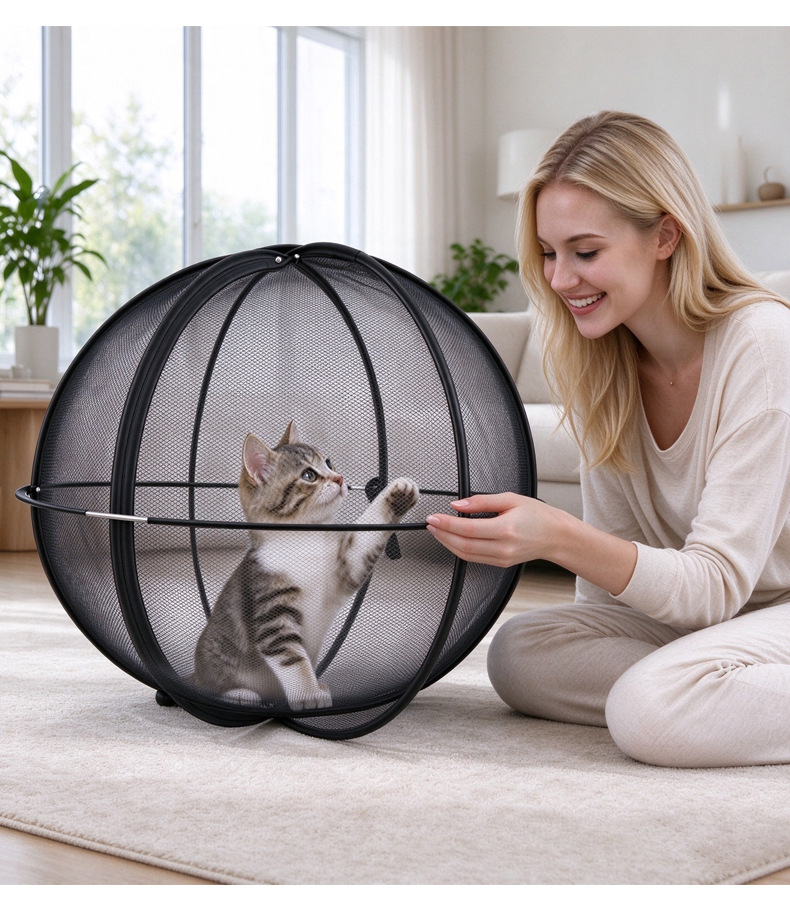 Túnel esférico plegable para gatos de 70 cm: imagen adicional