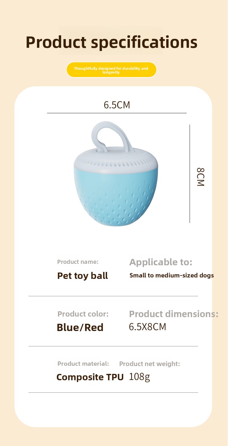 Interactive Rechargeable Dog Toy Ball