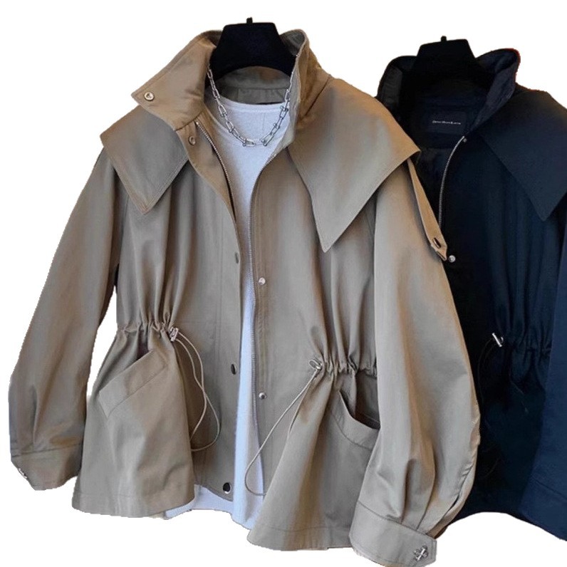 Turtleneck zip-up jacket