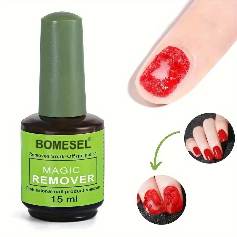 Glitter nail remover gel