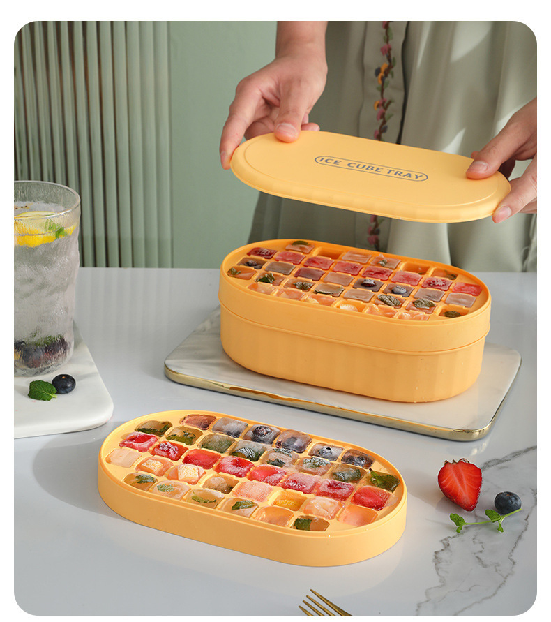 Silicone Ice Cube Tray with Soft Bottom