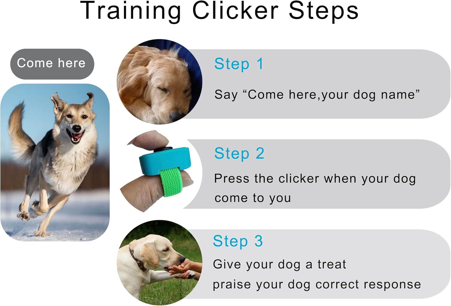 Mini Ring Clicker Sound Training Device
