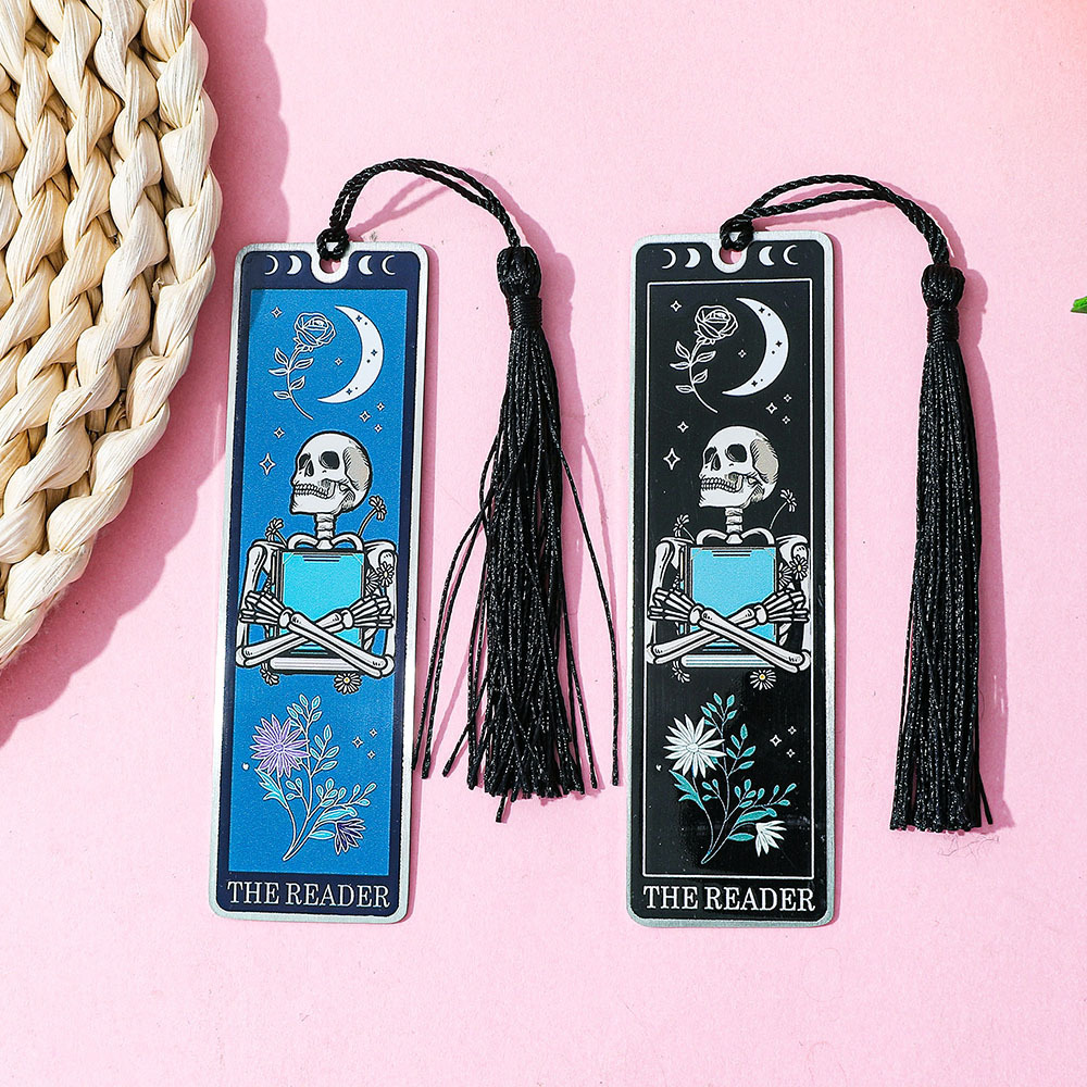 Stainless steel reading bookmark
