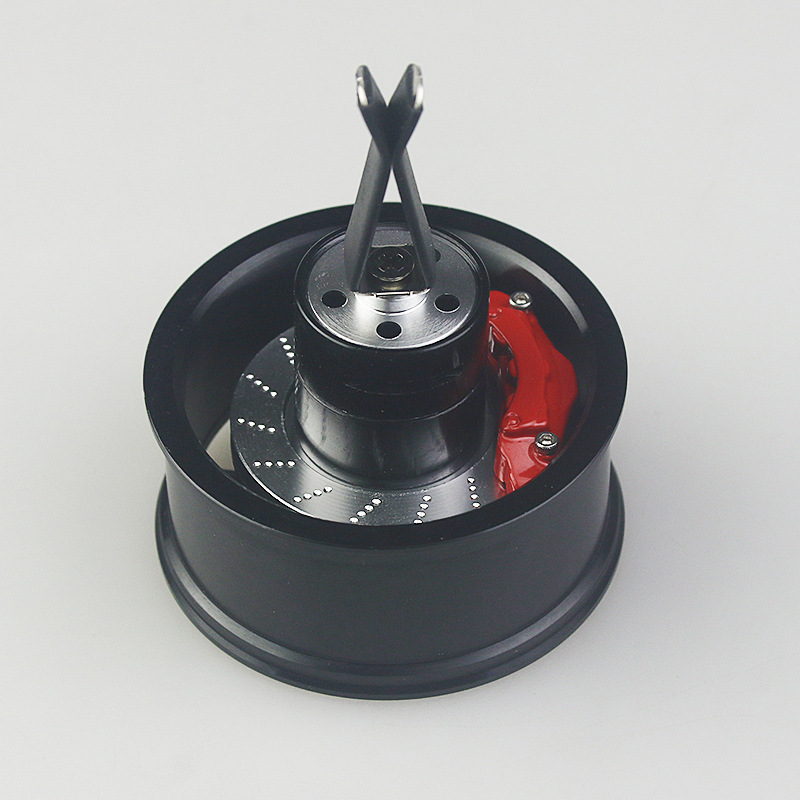 Aluminum Alloy Rotating Wheel Hub Car Magnetic Air Vent Fidget Spinner Ornament