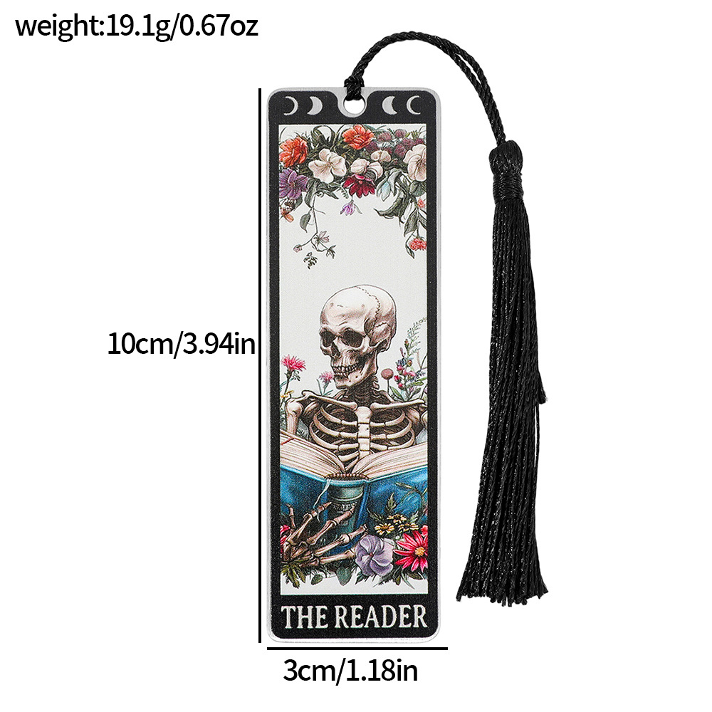 Stainless steel reading bookmark