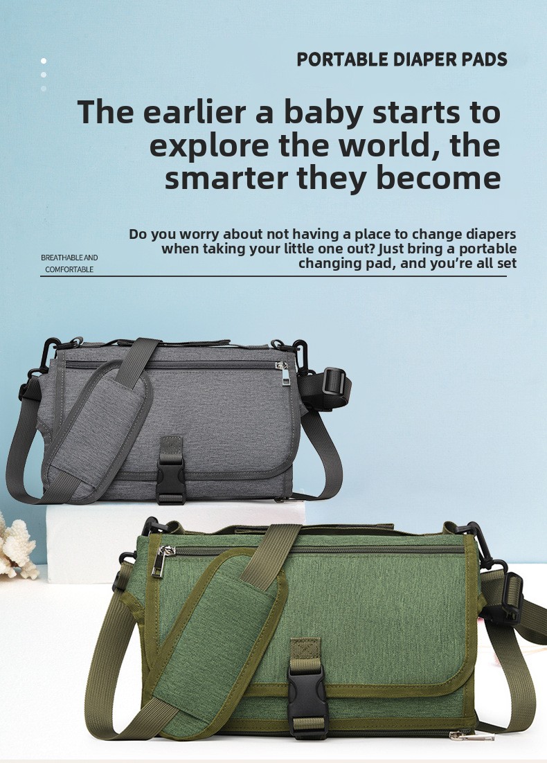 Outdoor travel foldable diaper bag