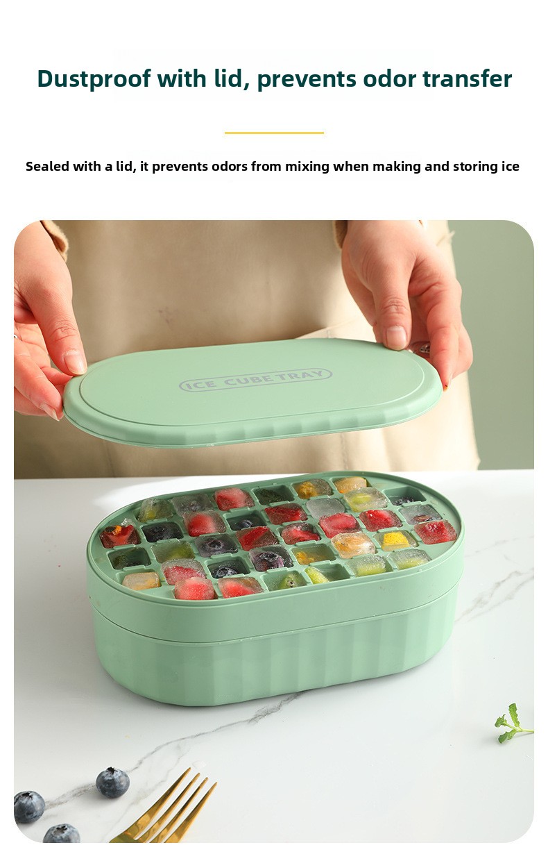 Silicone Ice Cube Tray with Soft Bottom