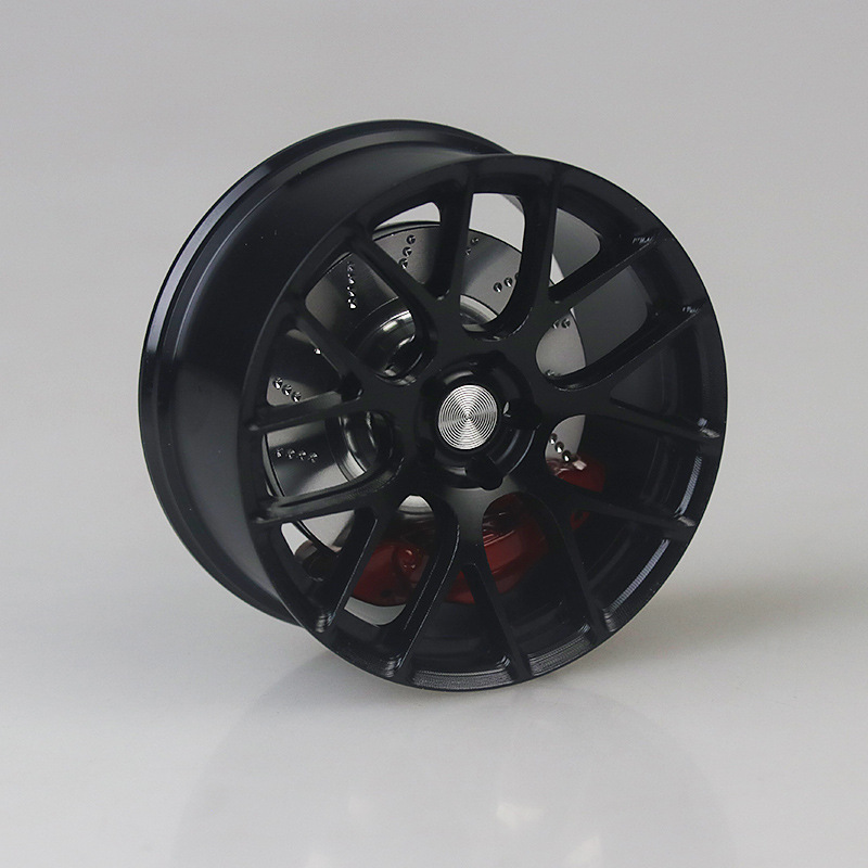 Aluminum Alloy Rotating Wheel Hub Car Magnetic Air Vent Fidget Spinner Ornament