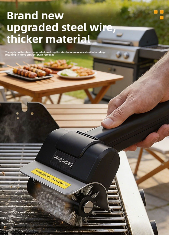 Electric barbecue brush