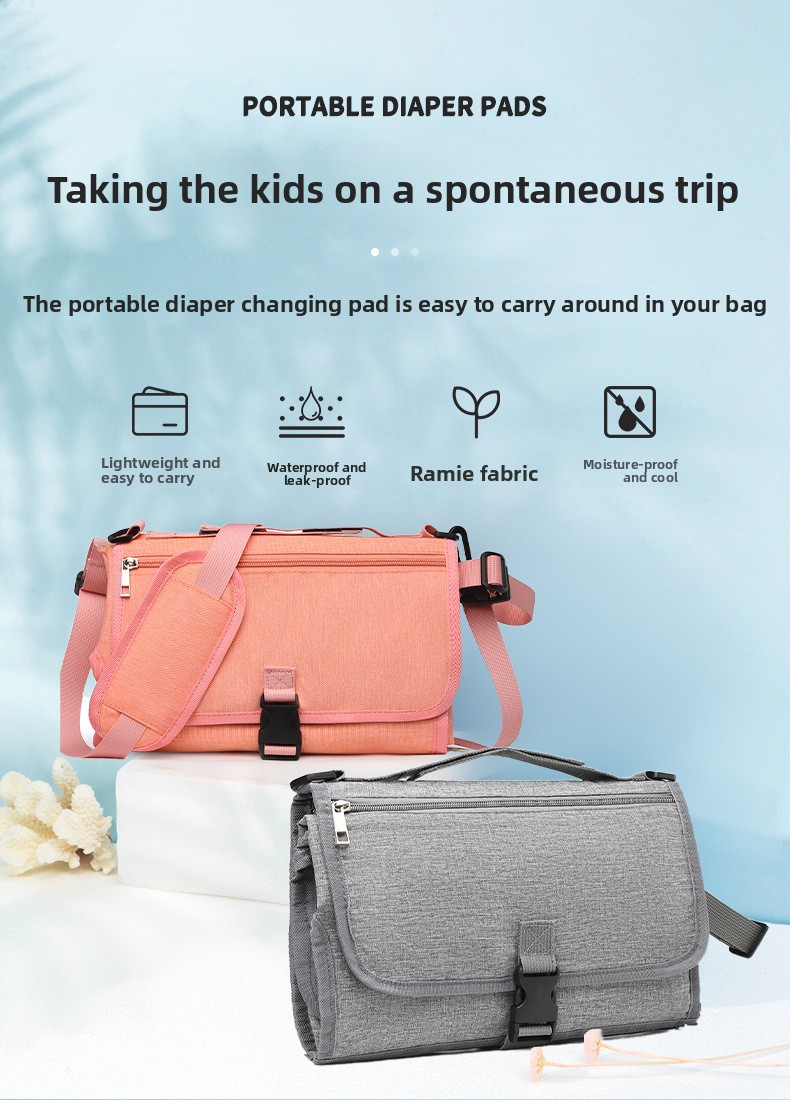 Outdoor travel foldable diaper bag