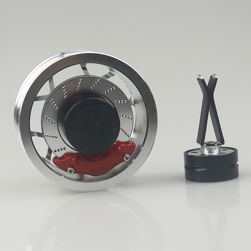 Aluminum Alloy Rotating Wheel Hub Car Magnetic Air Vent Fidget Spinner Ornament