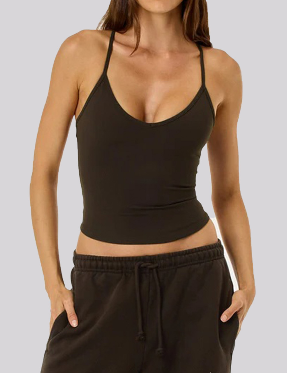 Women's Seamless Halter Backless Yoga Tank Top