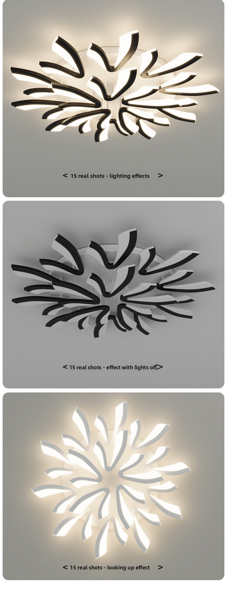 Nordic style V-shaped acrylic ceiling lamp