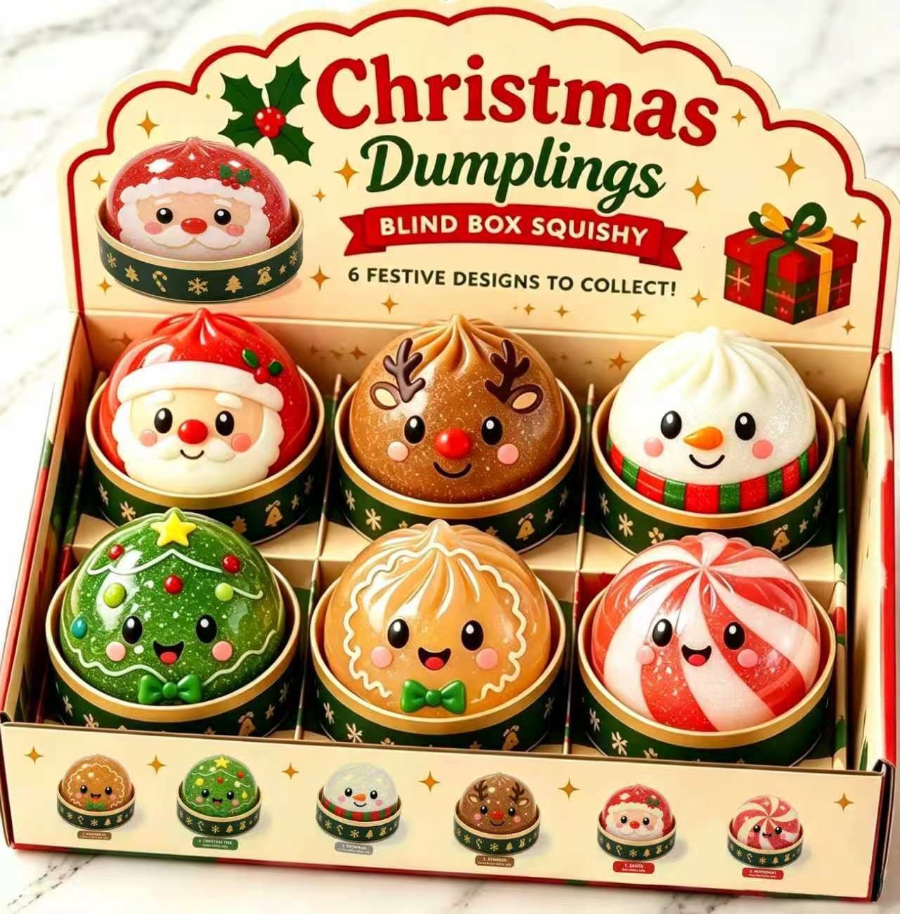 Christmas Themed Squishy Stress Relief Toy