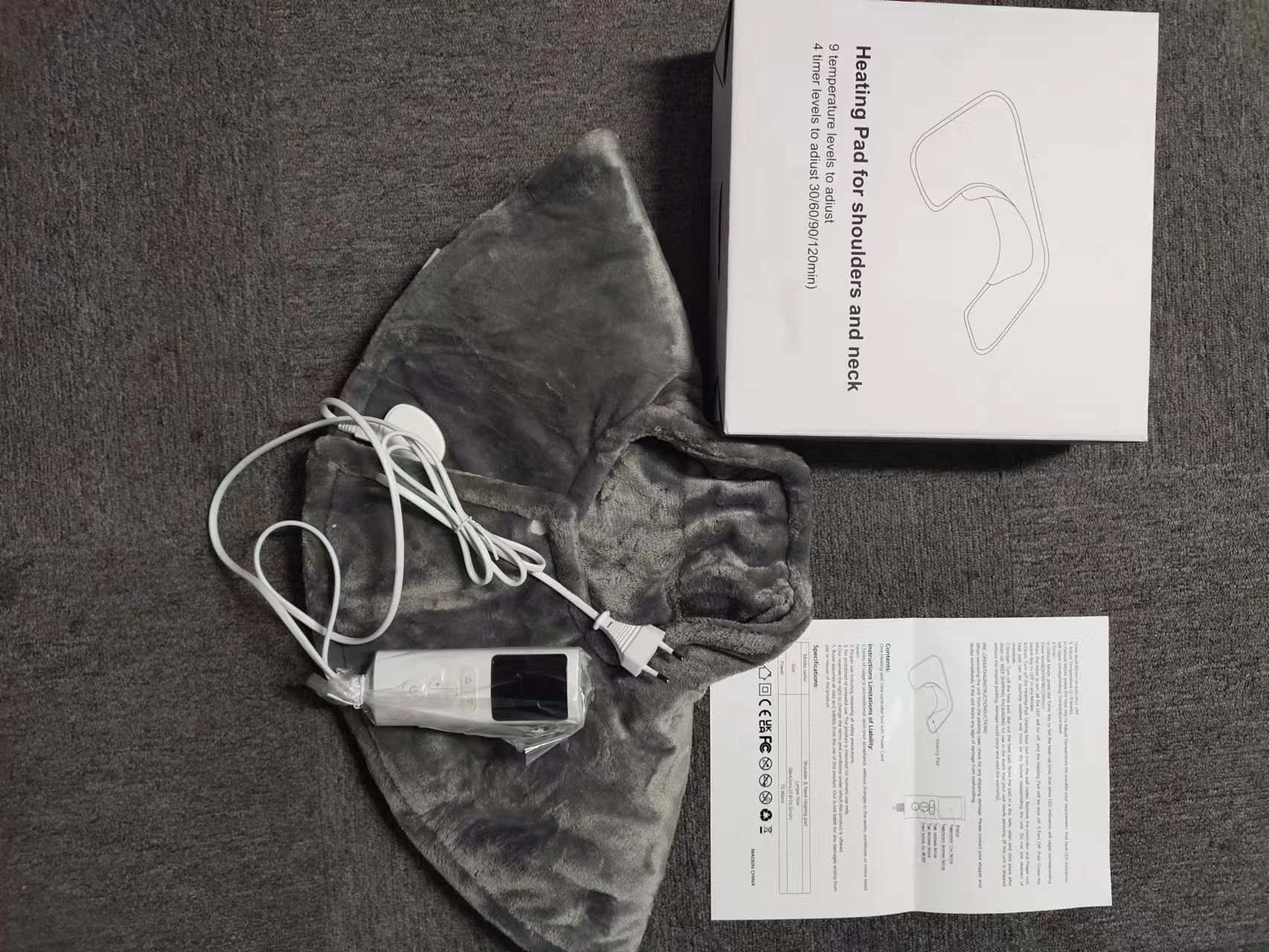 9-Level Electric Heated Shawl Blanket