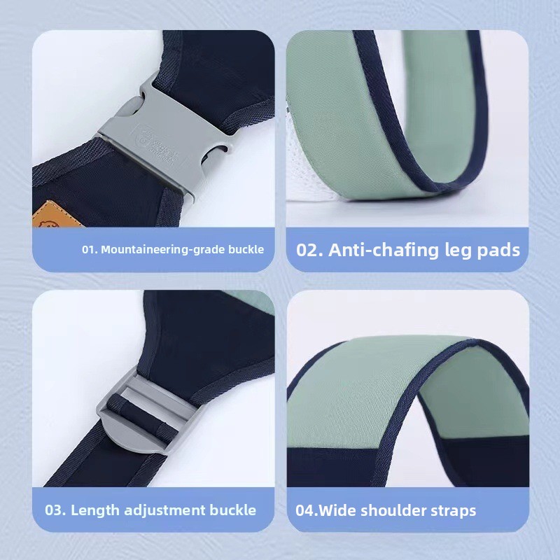 Ergonomic Horizontal Baby Carrier Belt Breathable Infant Waist Strap