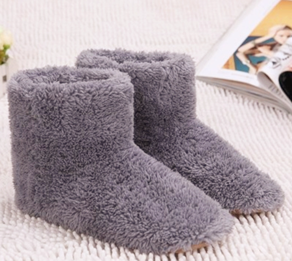 USB Electric Heated Velvet Slippers Unisex