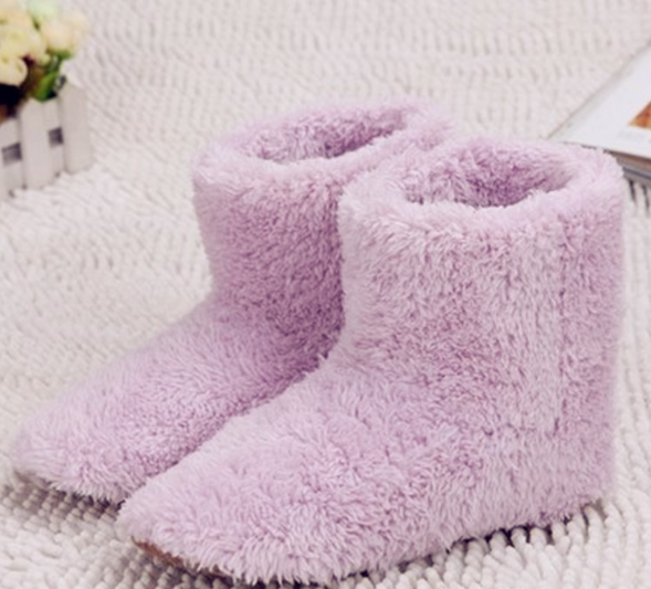USB Electric Heated Velvet Slippers Unisex