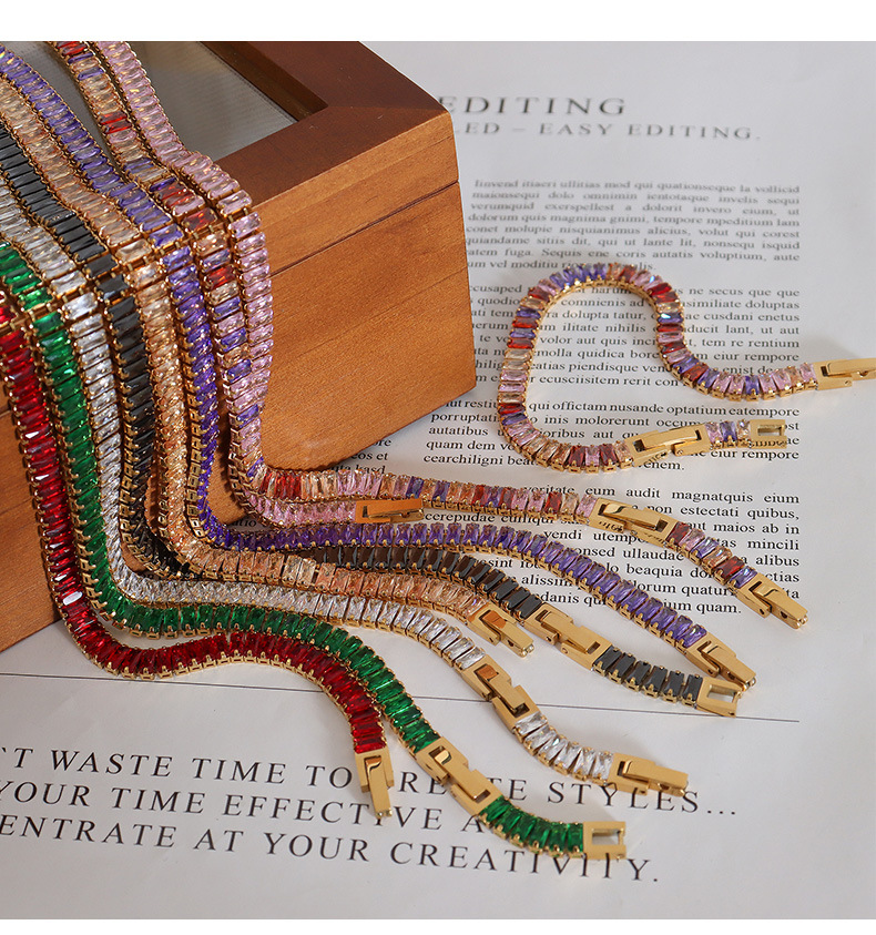 Multicolored Zircon Bracelet
