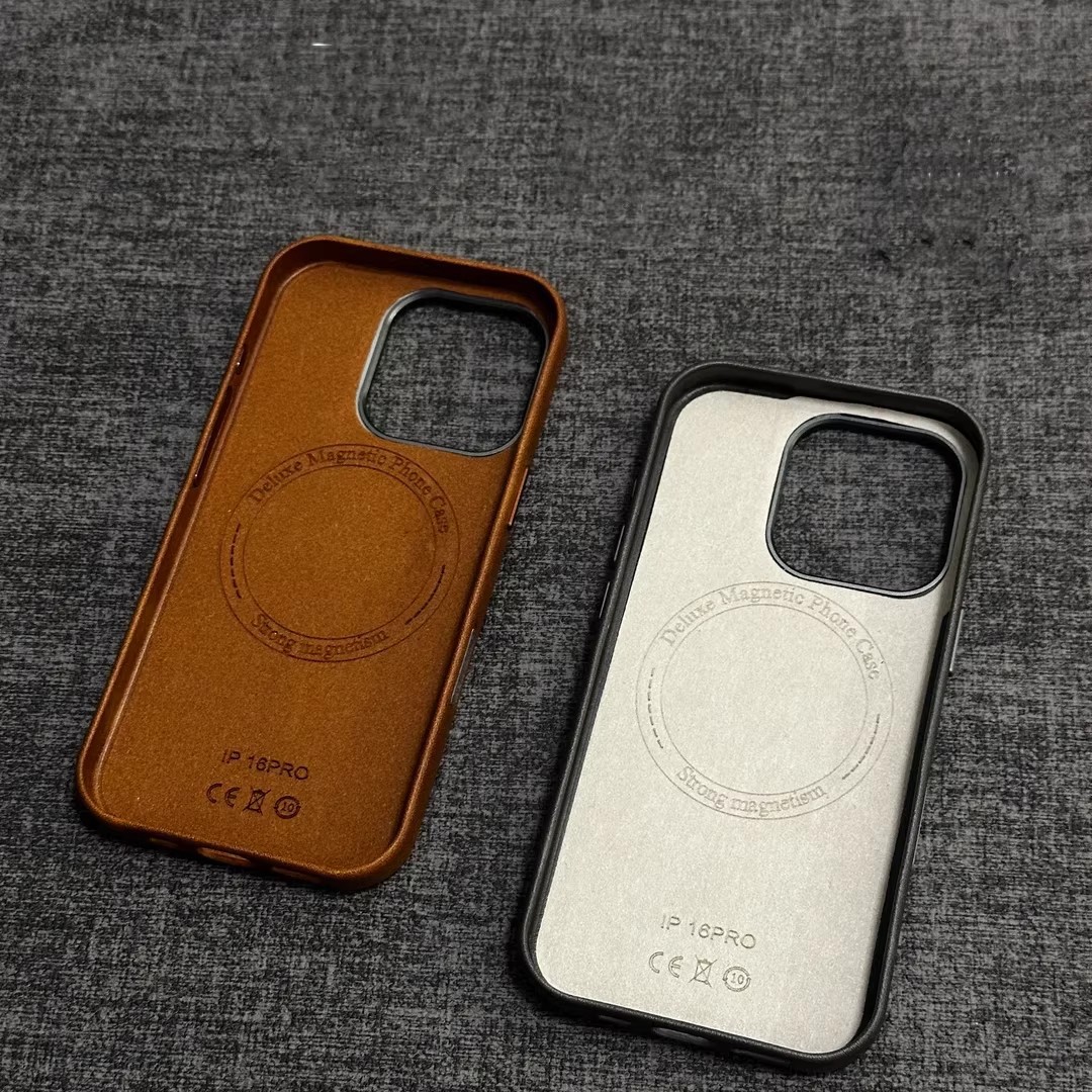 Genuine Leather Magnetic All-Inclusive Shockproof Phone Case