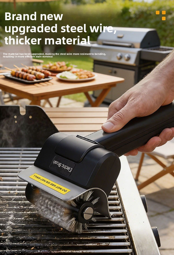 Electric barbecue brush