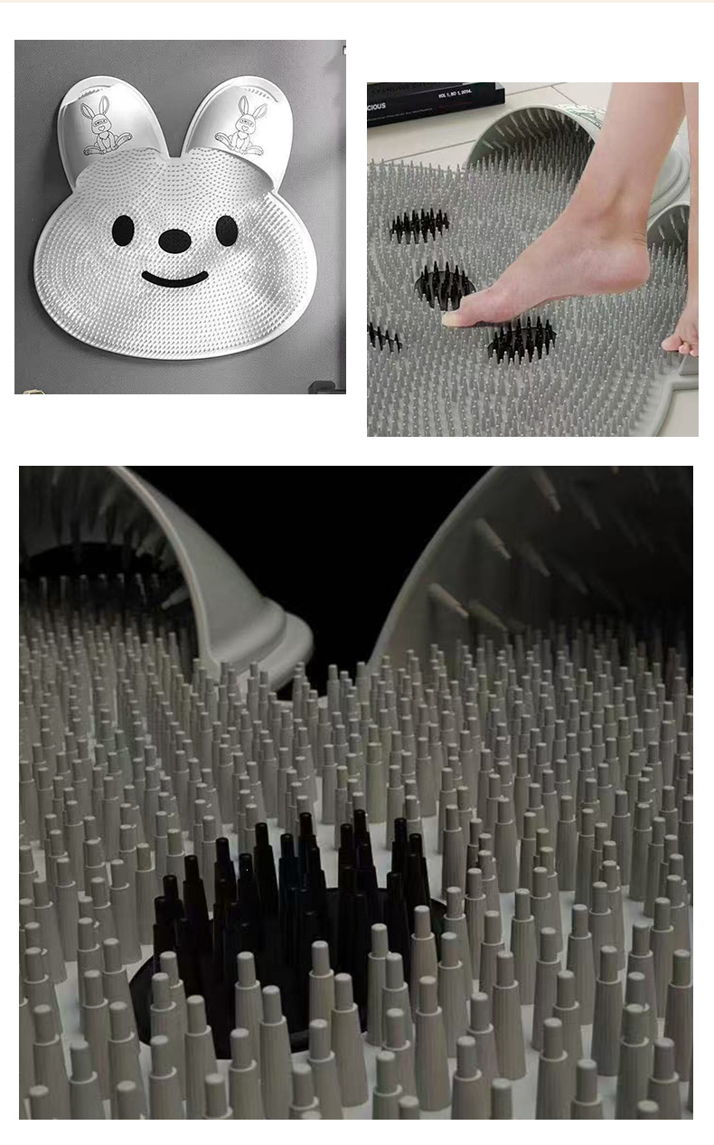 Silicone anti-slip foot rubbing massage pad