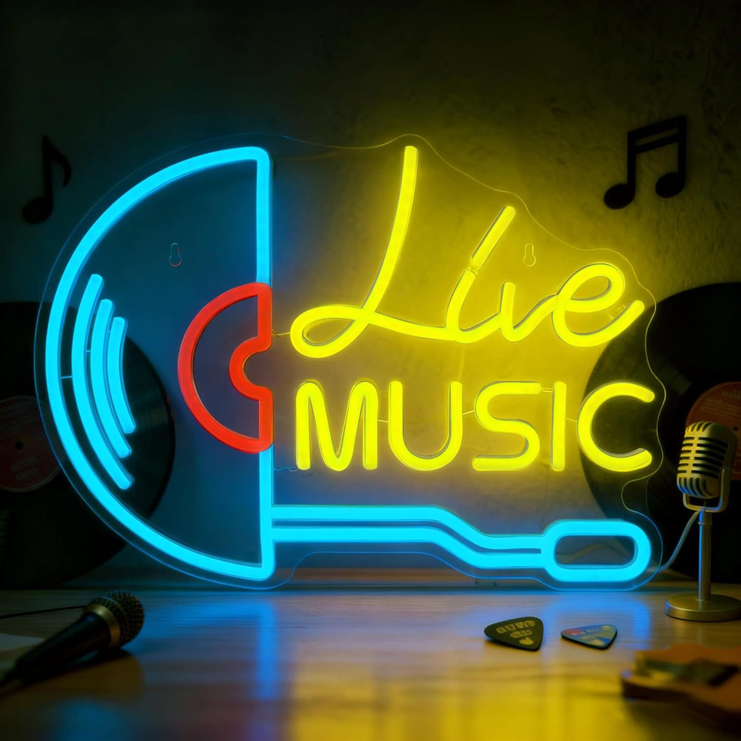 Record Player LED Neon Light Sign