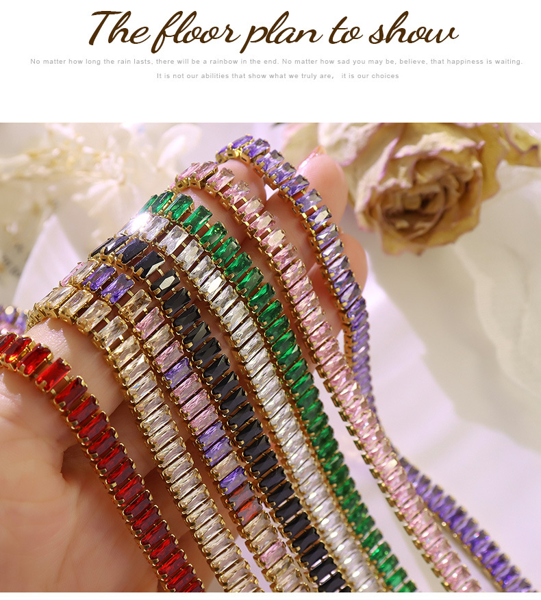 Multicolored Zircon Bracelet