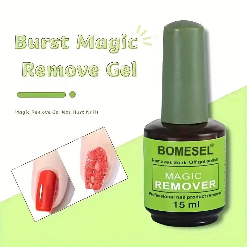 Glitter nail remover gel