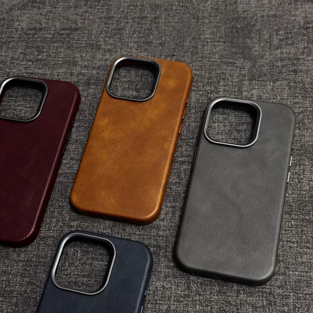 Genuine Leather Magnetic All-Inclusive Shockproof Phone Case