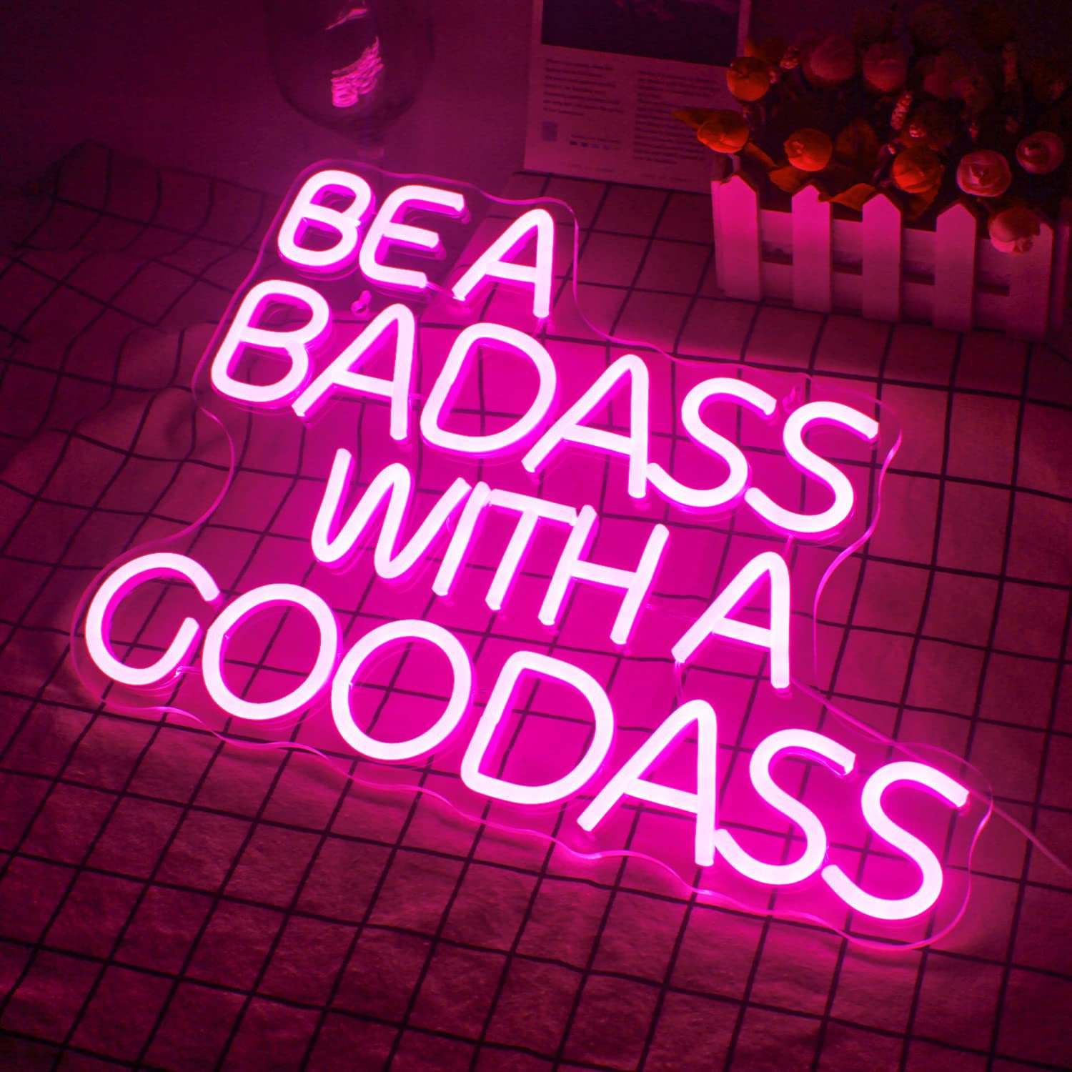 led neon indoor and outdoor luminous wall decoration