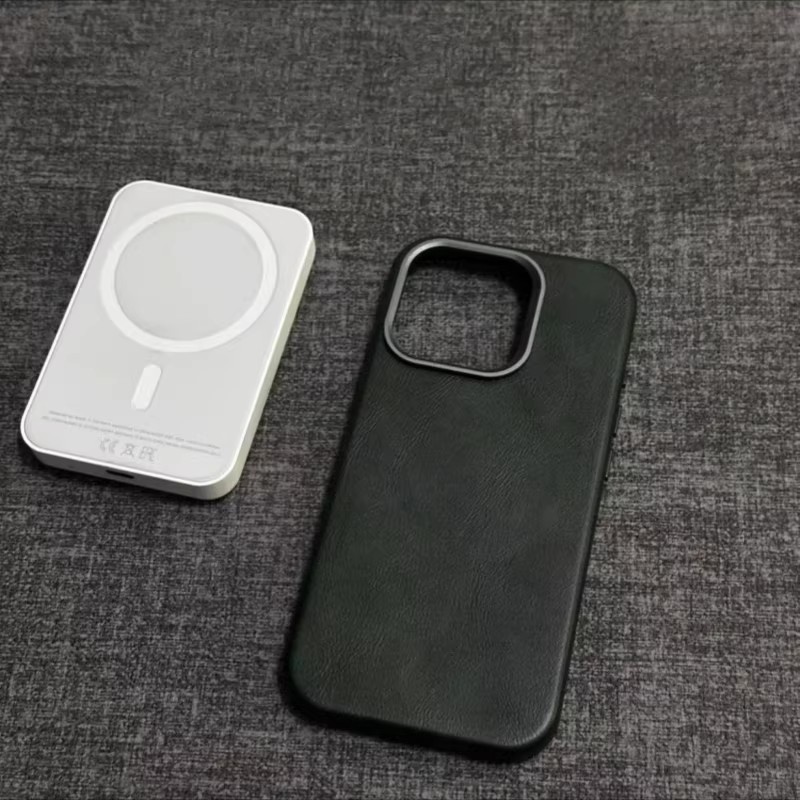 Genuine Leather Magnetic All-Inclusive Shockproof Phone Case