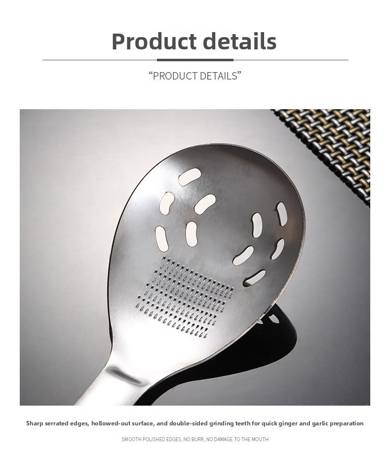 Multifunctional 5-in-1 Stainless Steel Food Prep Spoon