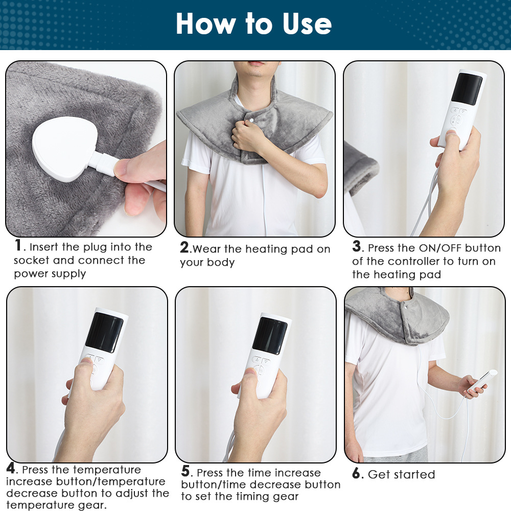 9-Level Electric Heated Shawl Blanket