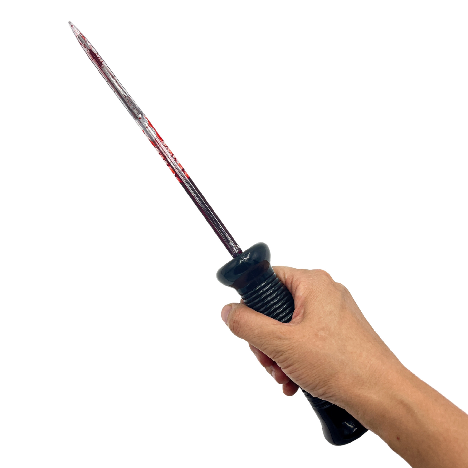 Halloween Simulation Bleeding Knife Prop Horror Fake Blood Zombie Makeup Toy