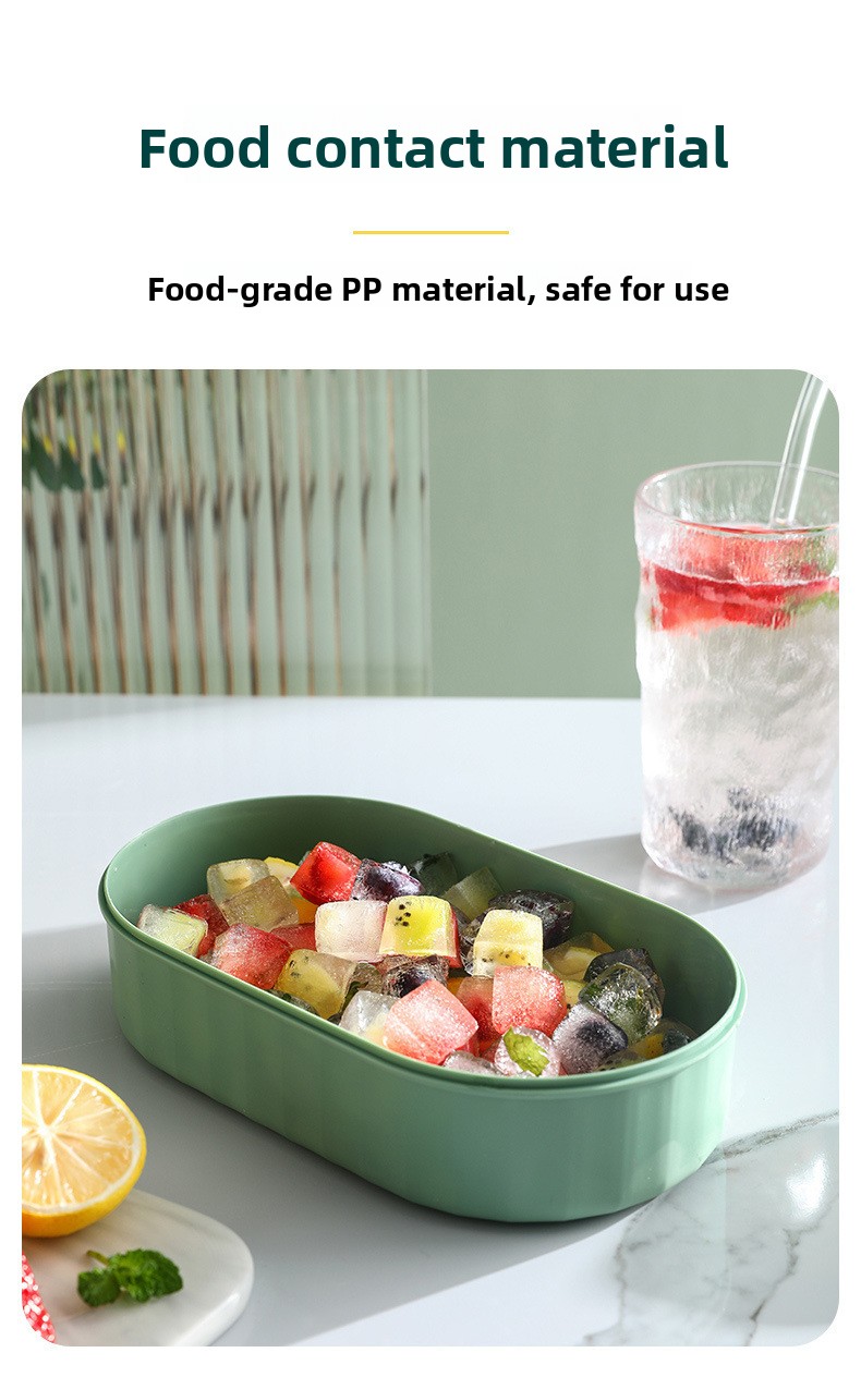 Silicone Ice Cube Tray with Soft Bottom
