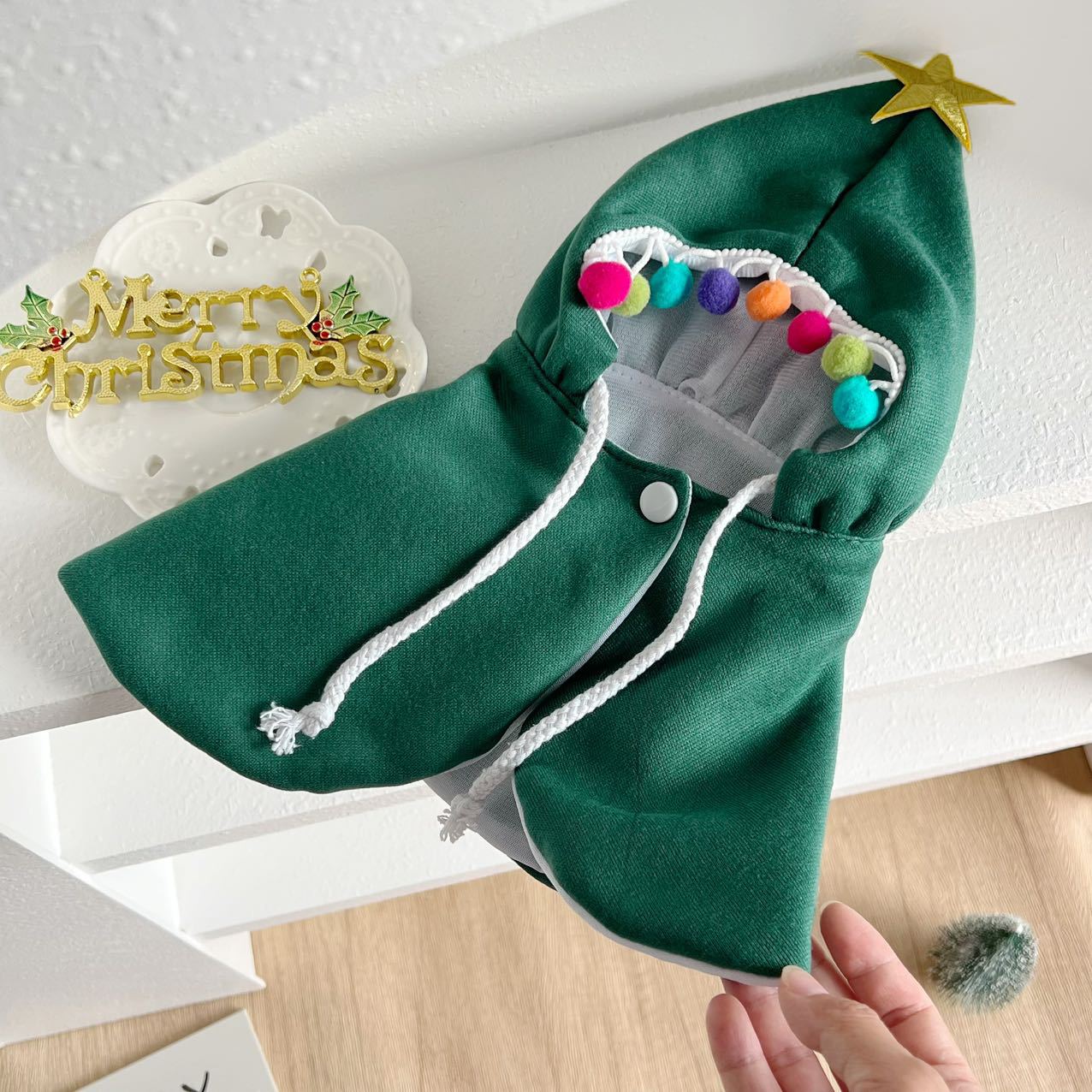 Christmas Tree Pet Costume Cloak