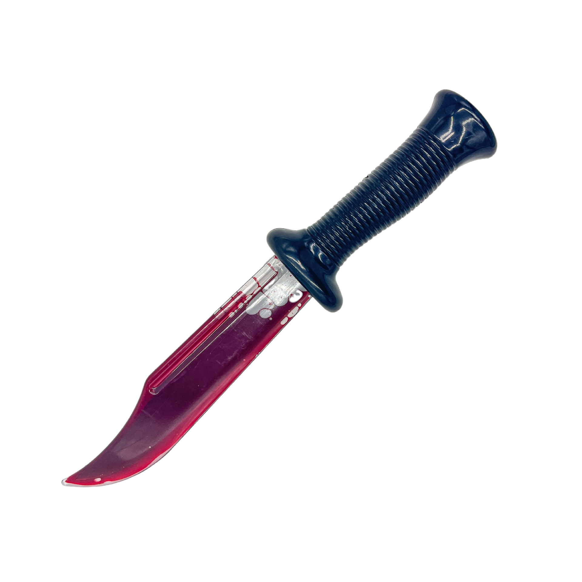 Halloween Simulation Bleeding Knife Prop Horror Fake Blood Zombie Makeup Toy