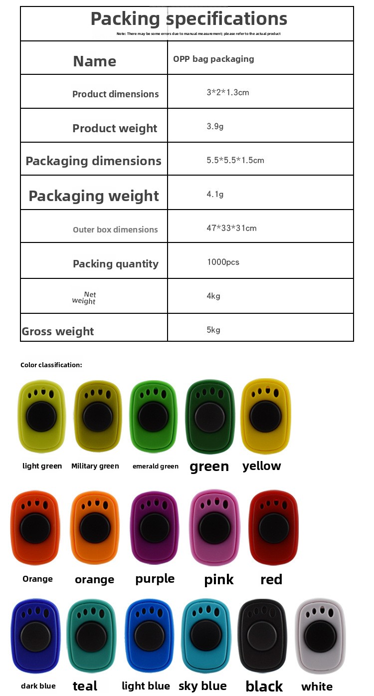Mini Ring Clicker Sound Training Device