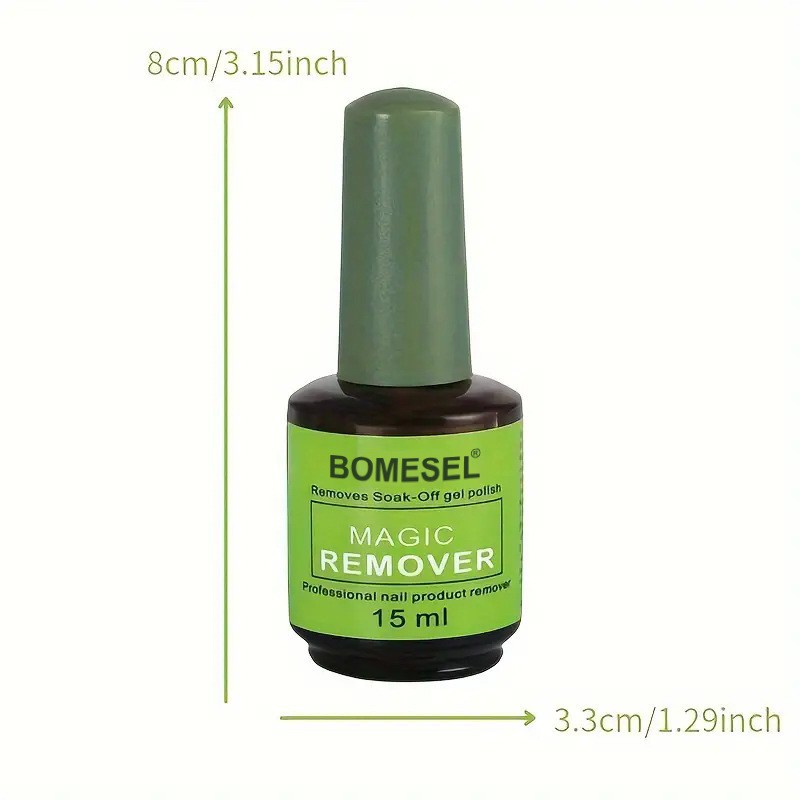 Glitter nail remover gel