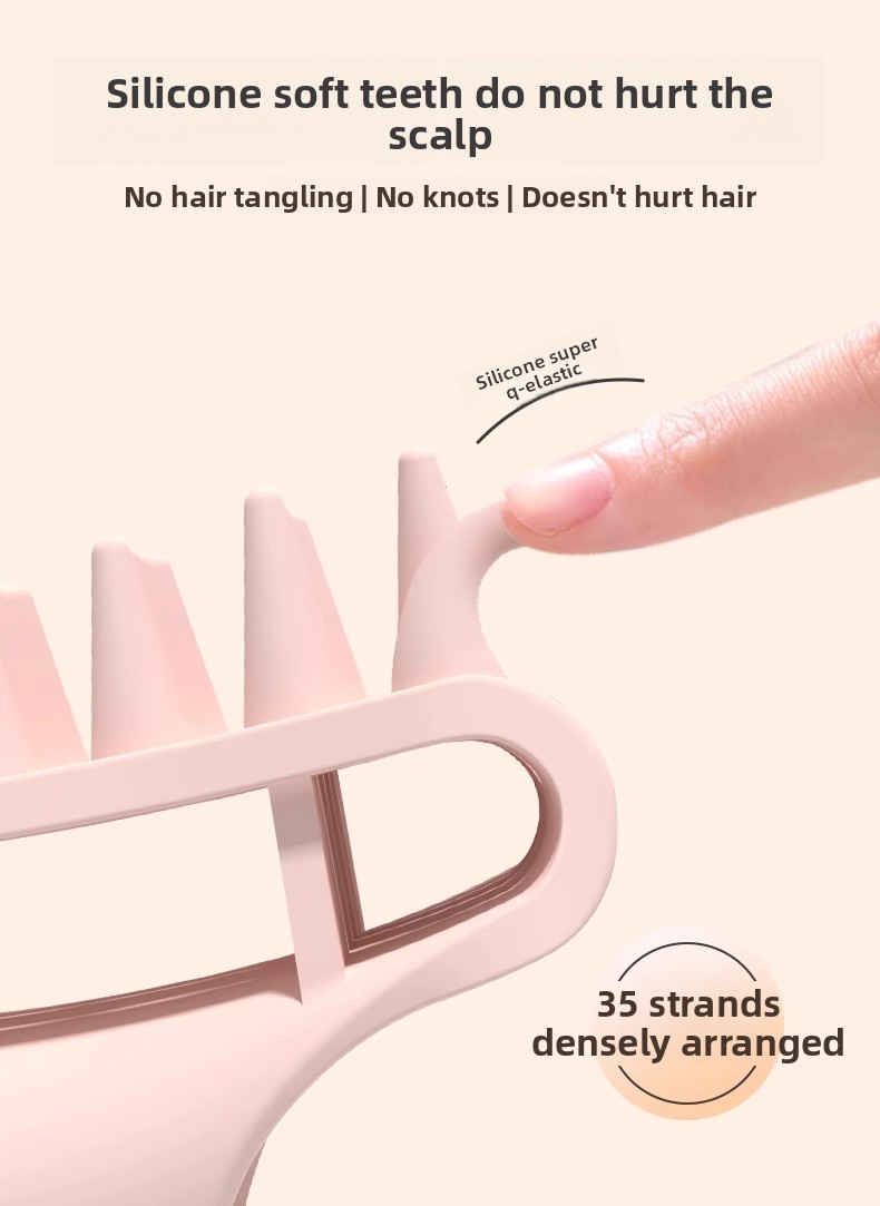 Hair-washing massage comb