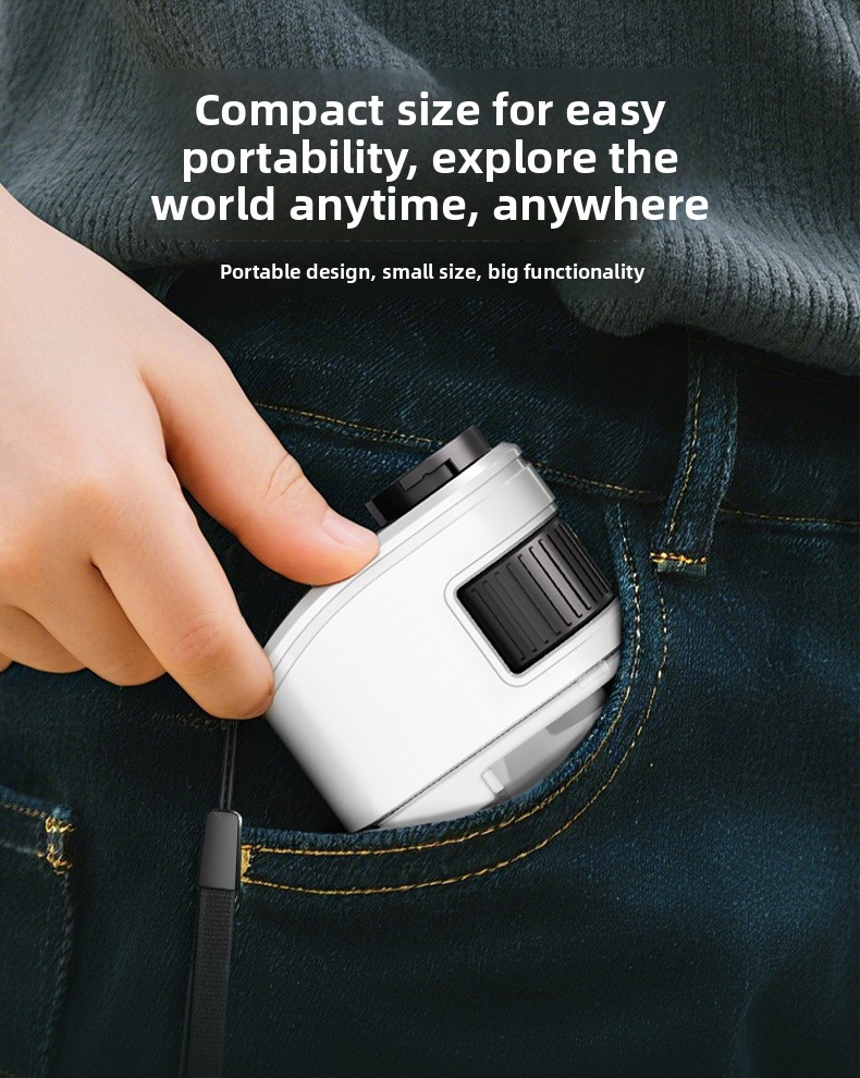 Portable Kids Microscope Science Kit with Phone Clip