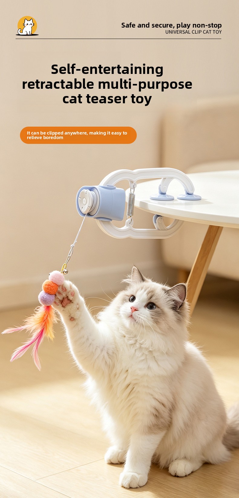 Interactive Automatic Hanging Door Cat Toy