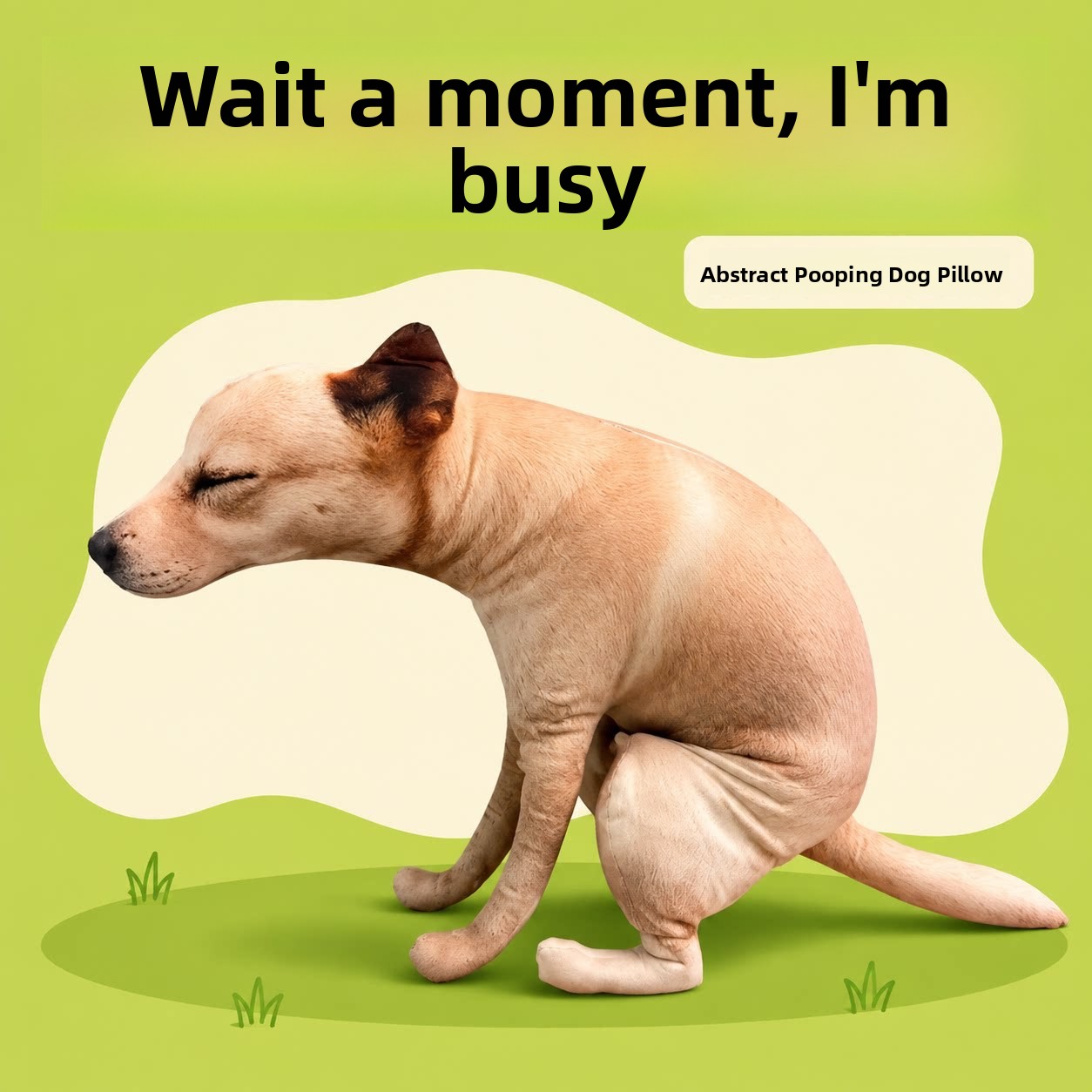 Funny Squeeze Animal Plush Pillow Cute Cat Dog Hugging Cushion Stress Relief Doll Toy