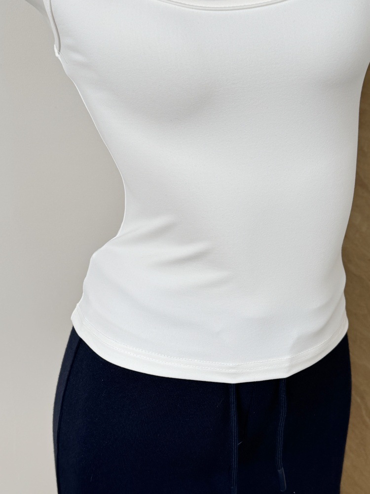 Women's Solid Color Slim Fit Racerback Tank Top