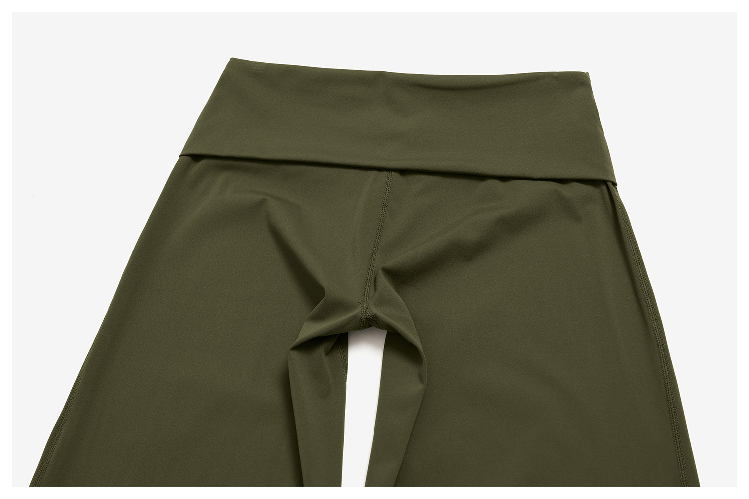 Women's Brushed Fold-Over Waist Wide-Leg Pants