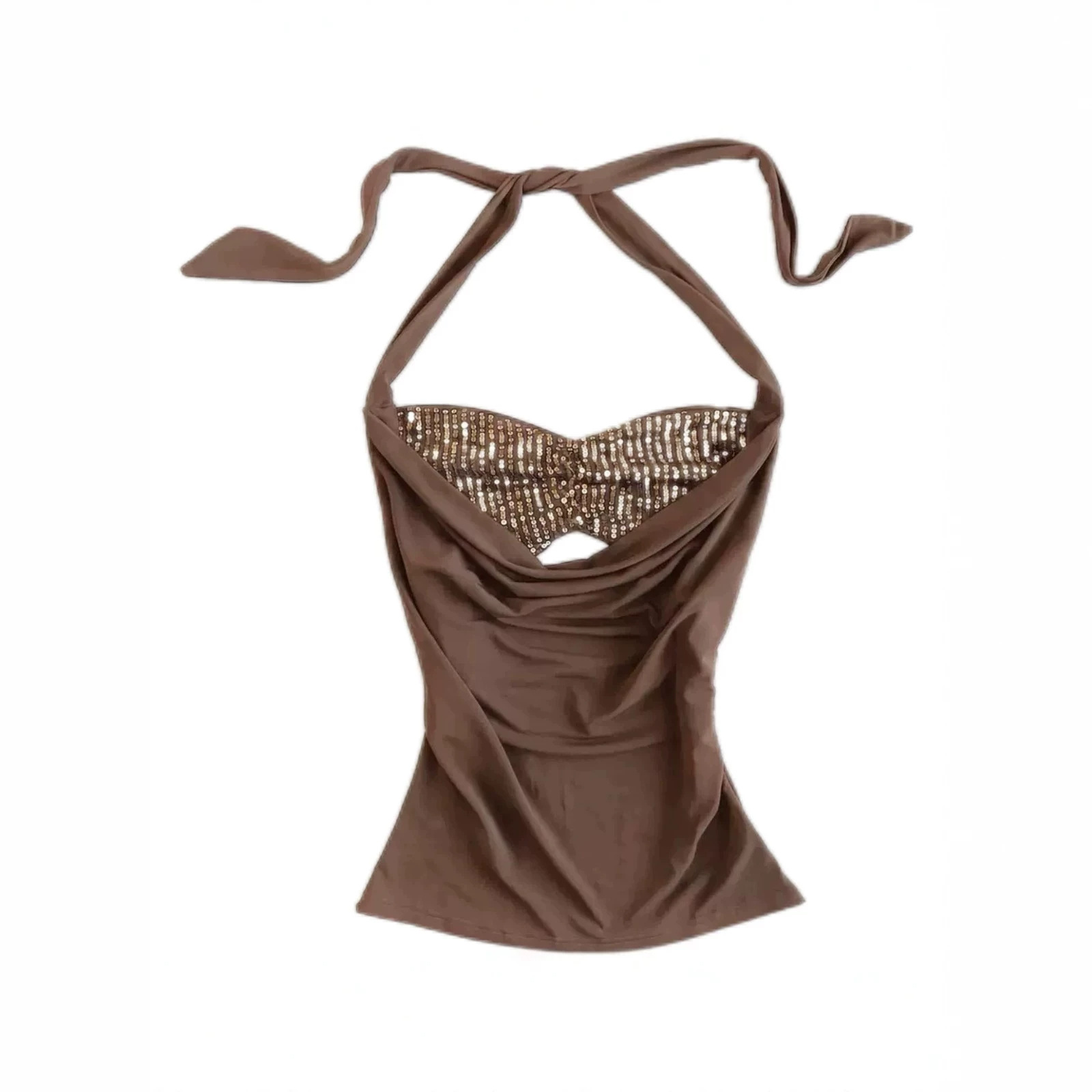 Women's Backless Halter Neck Top