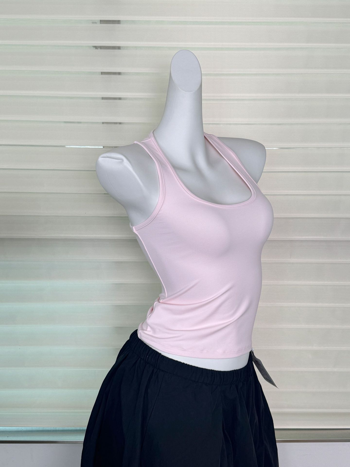 Women's Solid Color Slim Fit Racerback Tank Top